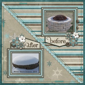 Before and After Winter Storm Octavia