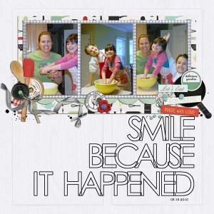 smile because it happened