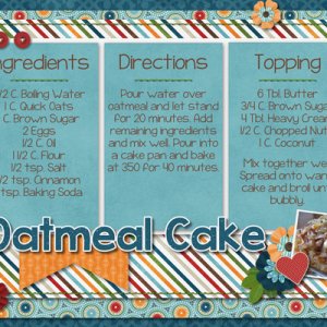Oatmeal Cake