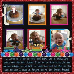 Brownie Smash Cake