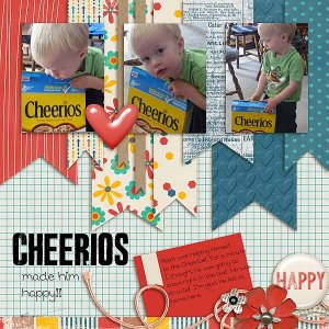 Cherrios Made Him Happy