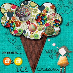 mmmm, M+amp;M Ice Cream