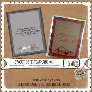 Sweet Cards Template Challenge