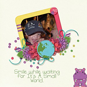 Smile while waiting for It's a Small World