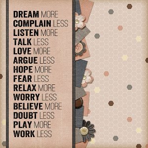 More Less