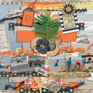 Ocean Play 2 page spread