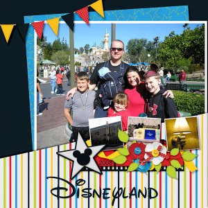 Disneyland Left Page