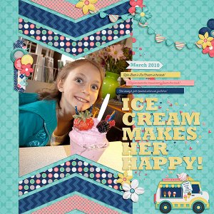 Ice Cream Makes Her Happy