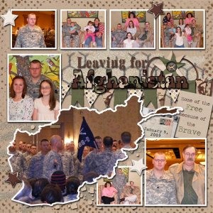 Leaving for Afghanistan