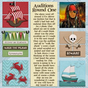 Shiver Me Timbers Audition Round 1