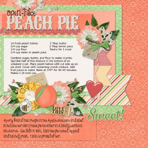 Open - Face Peach Pie