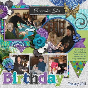 2011 Greg and Zoe Birthday right page