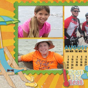 August Desktop Calendar