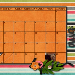 August Sum Up Calendar