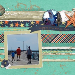 Beach 2 page spread