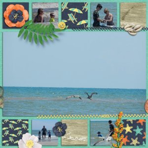 Beach 2 page spread