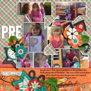 Kendra goes to PreSchool