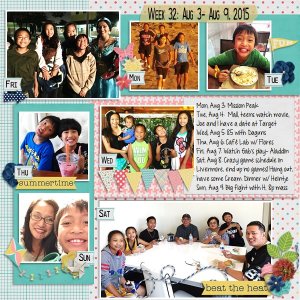 P52- Week 32: Aug 3- Aug 9, 2015