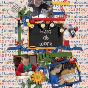 hard at work