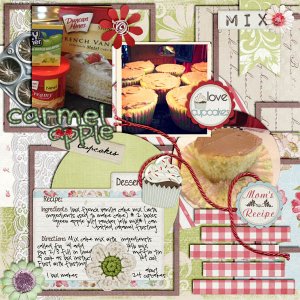 caramel apple cupcakes