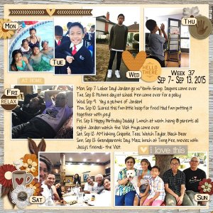 P52- Week 37: Sep 7- Sep 13