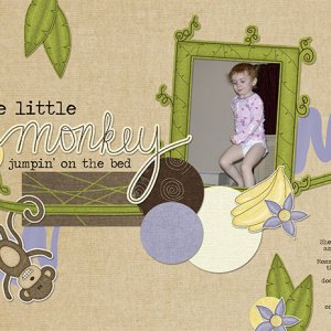 One Little Monkey Jumpin on the Bed