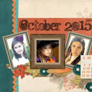 October 2015 Desktop Calendar