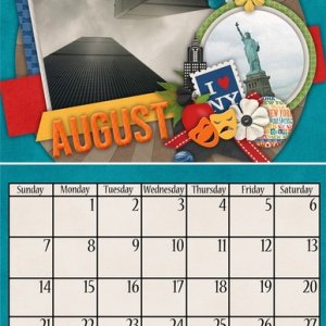 2016 8.5 x 11 Centerfold Calendar