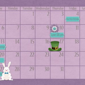 March Calendar {Bottom}