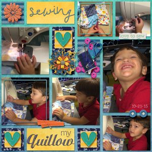 Sewing my Quillow