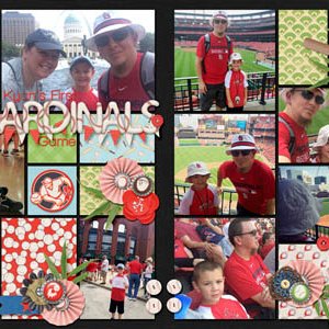 Cardinals Baseball Double Layout