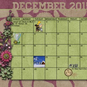December Sum Up Calendar