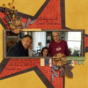 Thanksgiving with Great Grandma