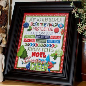 holiday happy sign