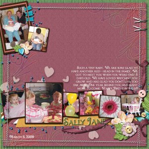 Sally Turns one