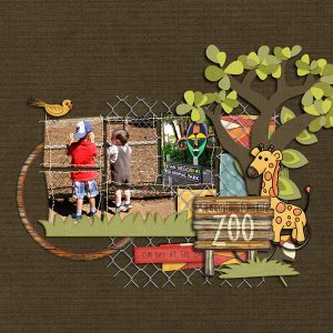 aaron and cameron at the zoo