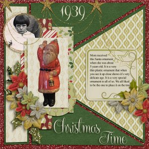 Mom's Santa Ornament