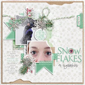 Snowflakes on eyelashes