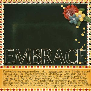 One Little Word 2016: Embrace