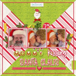Kissing Santa
