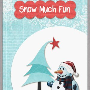 Snow man card
