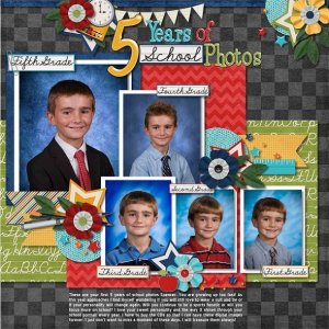 5 Years of School Photos