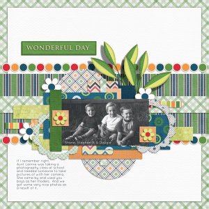 February Scraplift Challenge - Wonderful Day