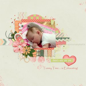16 weeks. Tummy Time is Exhausting