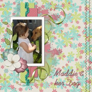 maddie and her dog