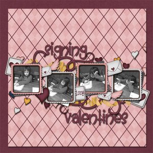 Signing Valentines