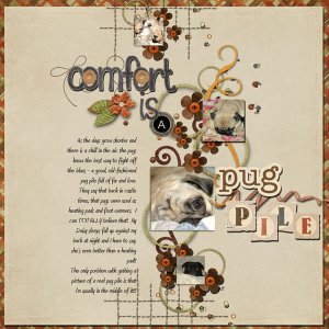 Comfort is a pug pile