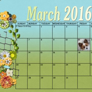 March Sum Up Calendar