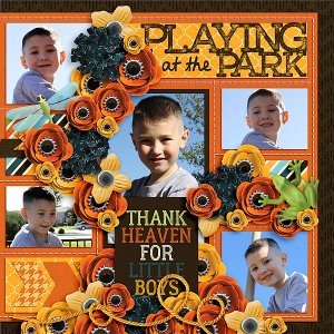 Tommy Playing at the Park