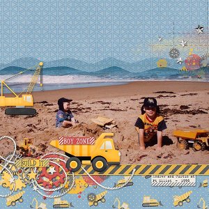 Boys Playing on the Beach